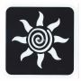 Glittertattoo Schablone Sun Swirl (5er Pack)