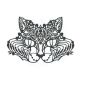 Gesicht Spitze Bastet Maske