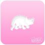 Schminkschablone Sillyfarm Triceratops