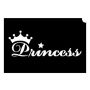Glittertattoo Schablonen Crown Princess (5er Pack)