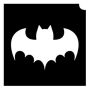 Glittertattoo Schablonen Einzelne Fledermaus (5er Pack)