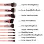 Rosa & Roségold 10 Stk. Sculpt & Contour Set