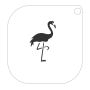 Facepainting-Schablone Flamingo