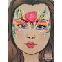 oOh Body Art Valentine Candy Heart Schablone T01