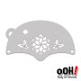 oOh Body Poinsettia Maske Gesichtsbemalung Schablone K14
