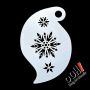oOh Body Art Schneeflocken-Sturm-Schablone R08