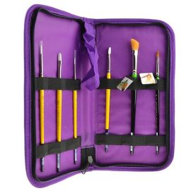 Brush Carrier

Durable, colorful canvas accessories designed to compliment our Crafter's Choice brush line. The Keep N' Carry™ is constructed using durable canvas to help store and protect your brushes with easy portability and zip closure. Colors may v