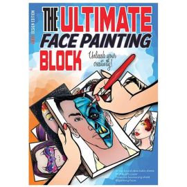 “The ultimate face painting practice block. Adult Edition

50 top-bound detachable high quality sheets perfect for conventions which allow you to take notes and paint along