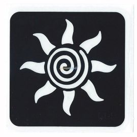 Glittertattoo Schablone Sun Swirl (5er Pack)