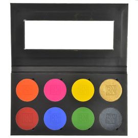 Ben Nye Carnival Pressed 8 Colour Palette 

Ben Nye Pressed Colour Palette provide beautiful and brilliant luminescence for fashion, face painting or stage.