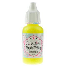 Amerikan Body Art Liquid Bling Electric Yellow glitter gel for face and body