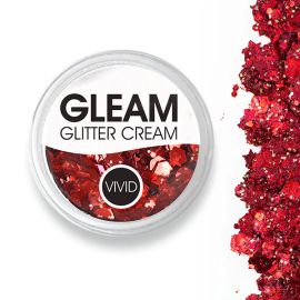 Vivid Gleam Chunky Glitter Cream Cardinal