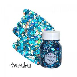 Amerikan Body Art Glitter Midnight Blue 28gr chunky glitter mix for face, body and hair