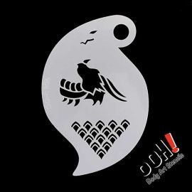 oOH Dragon Storm Face Paint Stencil

OOh Facepainting stencils are designed to be symmetrical so you can just turn and rotate the stencils to go right around the face. 