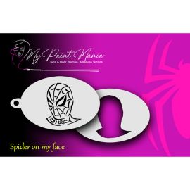 Facepainting Stencil Spider On My Face