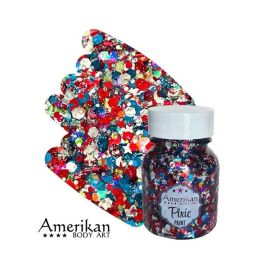 Amerikan Body Art Glitter Star Spangled 28gr chunky glitter mix for face, body and hair