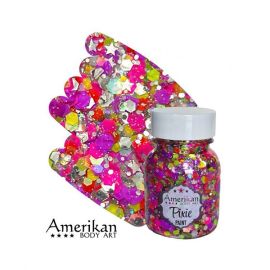 Amerikan Body Art Glitter Valley Girl 28gr chunky glitter mix for face, body and hair