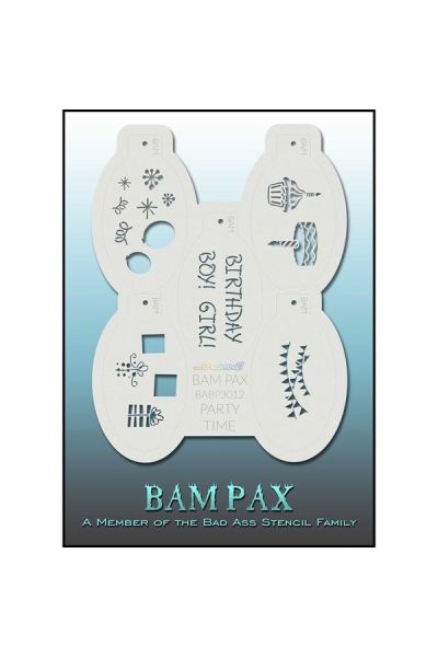 Bad Ass Bam-Pax Party Time Schablone