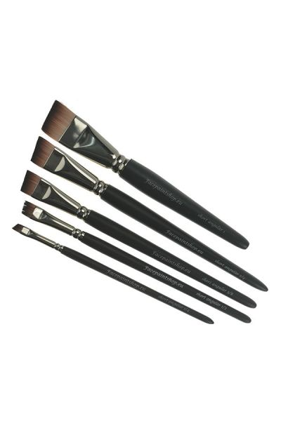 Facepaintshop Winkelbürsten-Set 5tlg