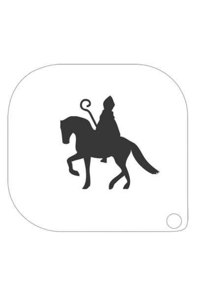 Grimas Schablone Sint en Paard