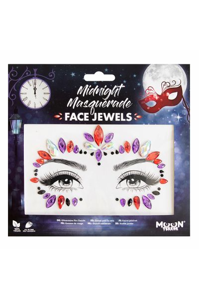 Gesichtsjuwelen Mitternachtsmaskerade