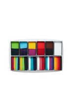 Global Rainbow Carnival Palette Palette - 15g 12pk BodyArt One Stroke Set