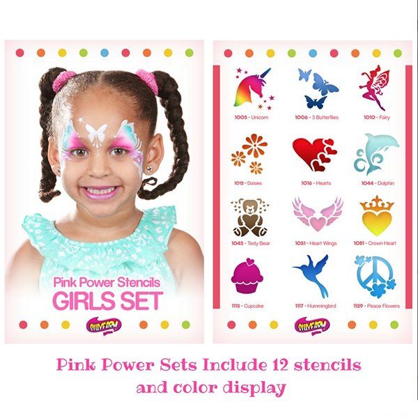 Sillyfarm Girl Pink Power Schablonenset