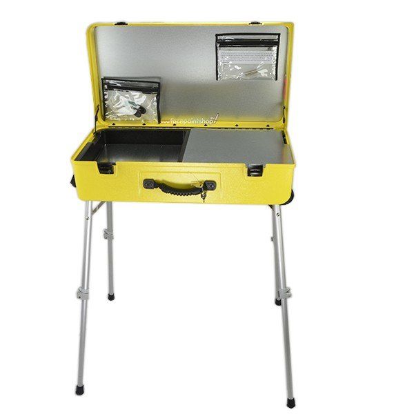 Gelbe Craft-n-Go Paint 28" Station mit Zubehör