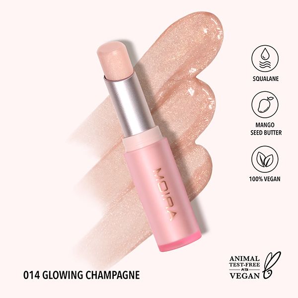 Moira Signature Lipstick 014 Glowing Champagne