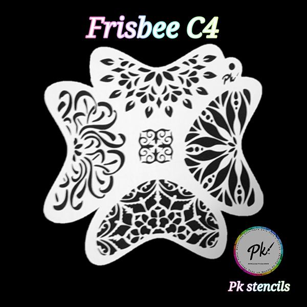 Frisbee FacepaintingSchablone C4