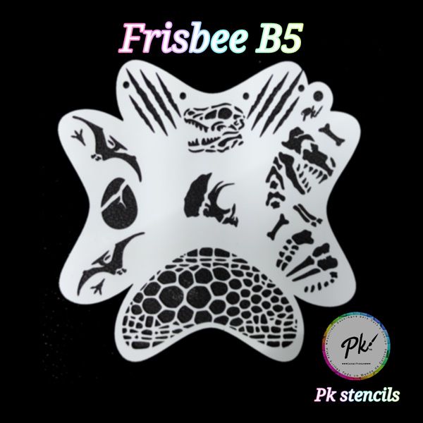 Frisbee Facepainting-Schablone B5