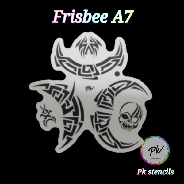 Frisbee Facepainting-Schablone A7
