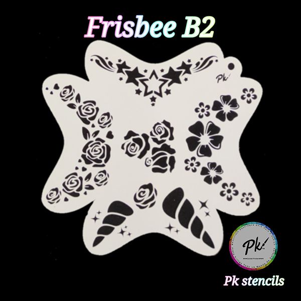 Frisbee FacepaintingSchablone B2