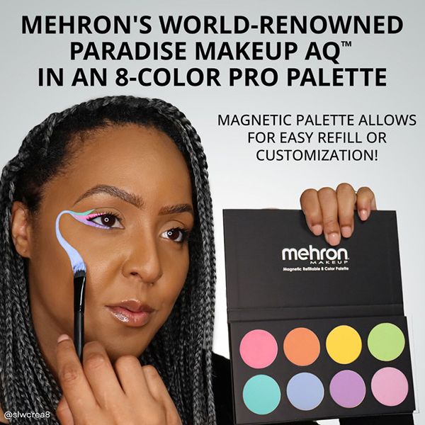 Mehron Paradise AQ 8 Pastellfarben Palette