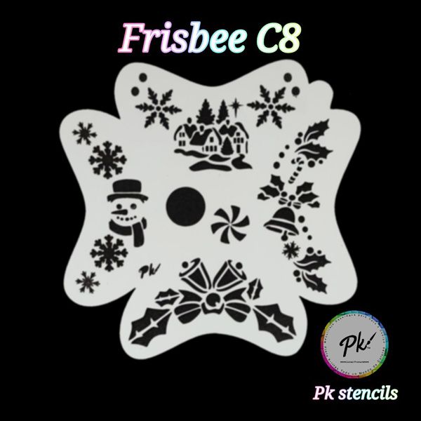 Frisbee Facepainting-Schablone C8