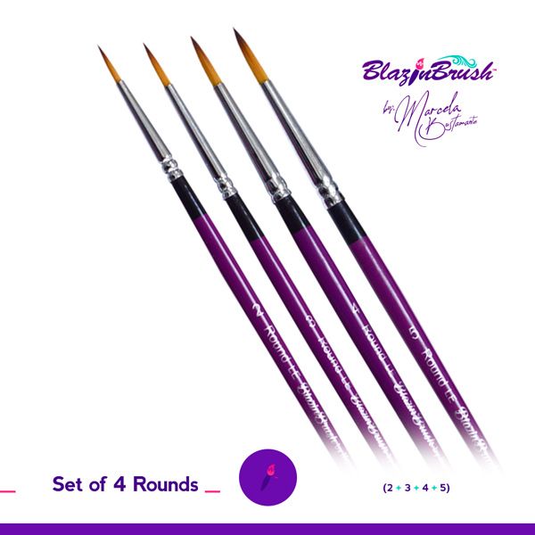 Marcela Bustamante Blazin Pinsel Set 4 Stück