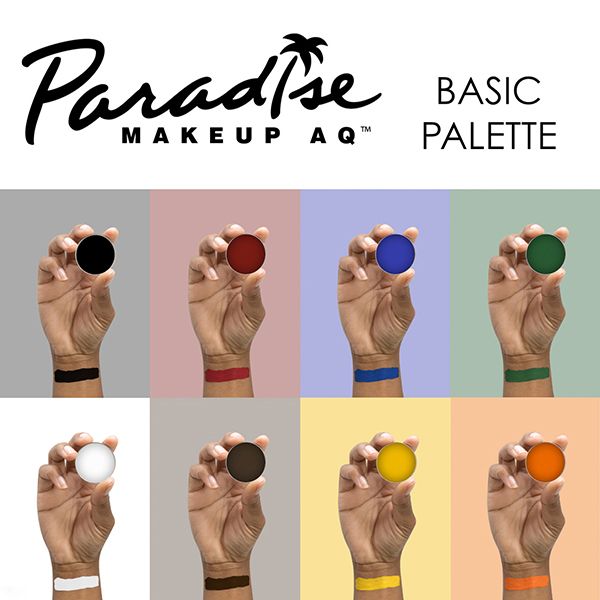 Mehron Paradies Makeup AQ 8-Farben Palette Basic