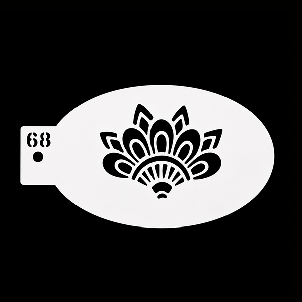 Lotusblüten-Schablone