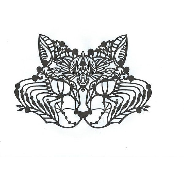 Gesicht Spitze Bastet Maske