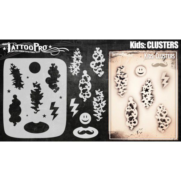 Wiser Airbrush Tattoo-Cluster