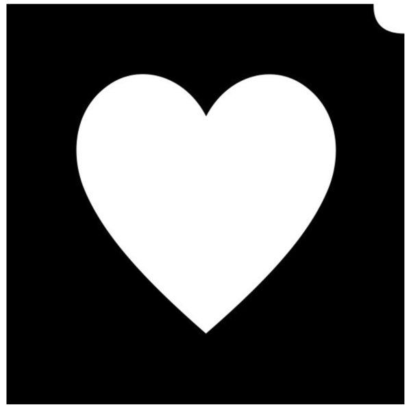 Glittertattoo Sjabloon Emoji Herz (5er Pack)
