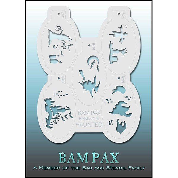 Bad Ass Bam-Pax Haunted Schablone