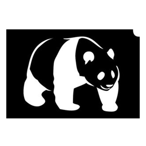 Glittertattoo Schablonen Panda (5er Pack)
