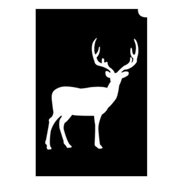 Glittertattoo Schablonen Antilope (5er Pack)