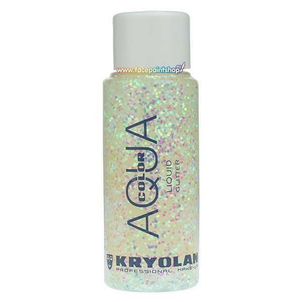 Kryolan Flüssig Aquacolor Glitter Perlgrün 30ml