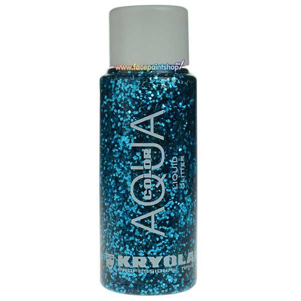 Kryolan Flüssig Aquacolor Glitter Türkis 30ml