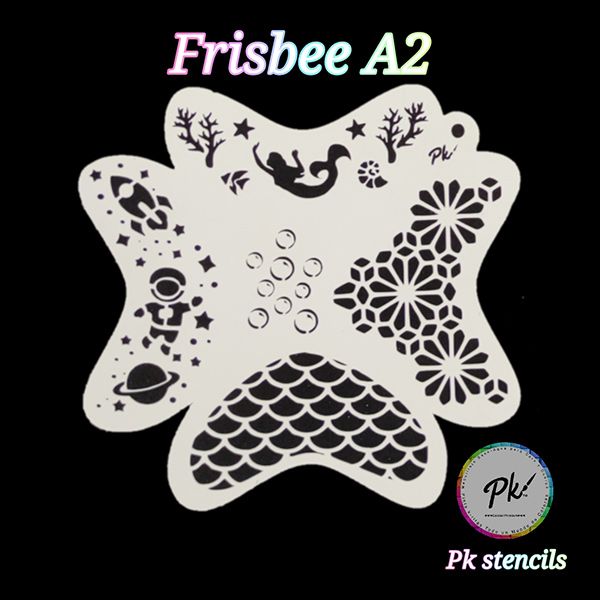 Frisbee Facepaintingschablone A2