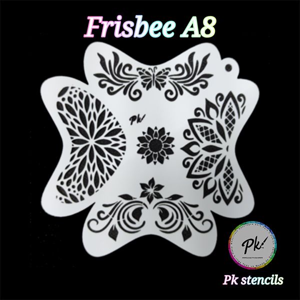 Frisbee Facepainting-Schablone A8