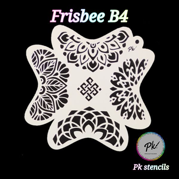 Frisbee Facepaintingschablone B4