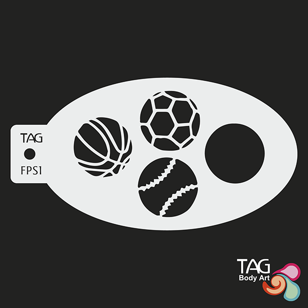 Tag Sports Balls Schablone